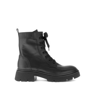 Gabor 71.852.27 Black Leather Lace Boot