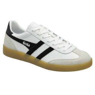 Gola Mens Viper Leather Trainer White/Black/Gum