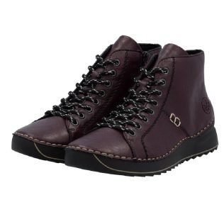 Rieker 71510-30 Wine Lace Boot