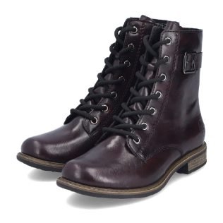 Rieker 74802-35 Burgundy Lace Boot