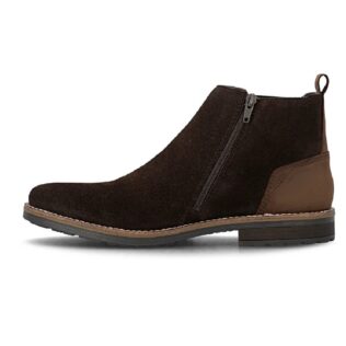 Rieker 33253-25 Dark Brown Suede Chelsea Boot