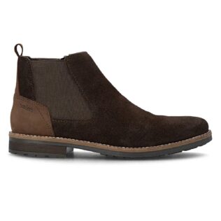 Rieker 33253-25 Dark Brown Suede Chelsea Boot