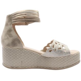 Rieker 69457-60 Cream Platform Sandal