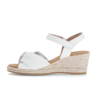 Gabor 82.712.50 White Wedge Sandal