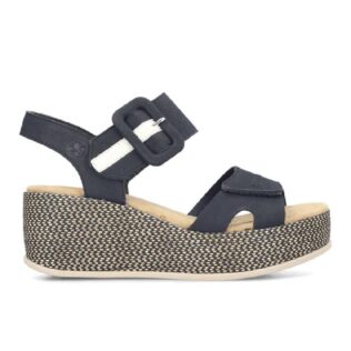 Rieker 69450-14 Navy Wedge Sandal