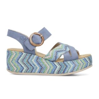 Rieker 69469-14 Blue Multi Platform Sandal