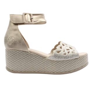 Rieker 69457-60 Cream Platform Sandal