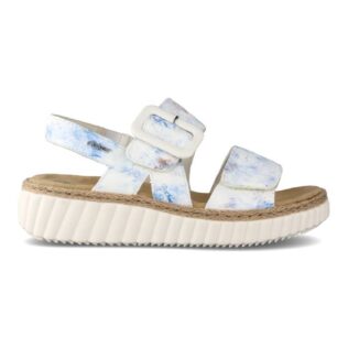 Rieker 69260-90 Blue Multi Wedge Sandal