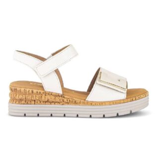 Gabor 82.700.52 Cream Velcro Wedge Sandal