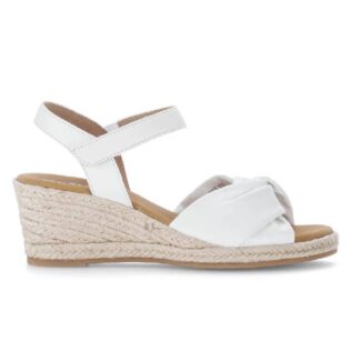 Gabor 82.712.50 White Wedge Sandal