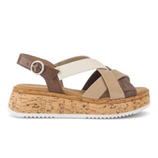 Gabor 82.743.54 Brown/Beige Combi Strap Sandal