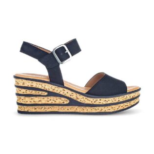 Gabor 84.651.16 Navy Suede Wedge Sandal