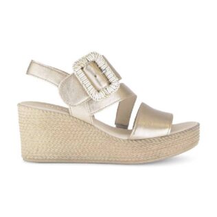 Gabor 84.771.62 Gold Wedge Sandal