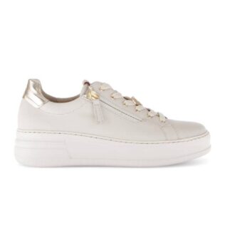 Gabor 86.396.53 Ivory/Rose /Gold Lace/Zip Trainer