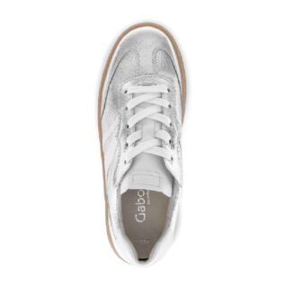 Gabor 86.475.60 Silver Gum Sole Trainer