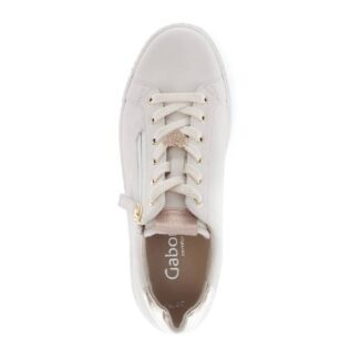 Gabor 86.396.53 Ivory/Rose /Gold Lace/Zip Trainer