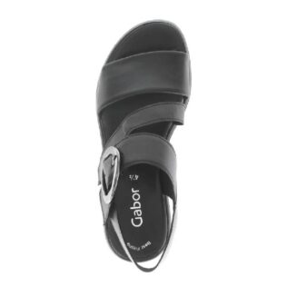 Gabor 84.627.27 All Black Platform Sandal