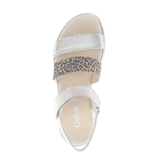 Gabor 84.620.32 Gold/Leopard Strap Sandal