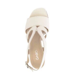 Gabor 81.713.20 Off White Heel Sandal