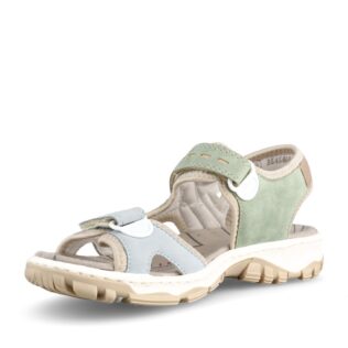 Rieker 68866-94 Blue/Green/Beige