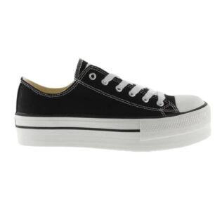 Victoria 1061100 Platform Shoe Black Canvas
