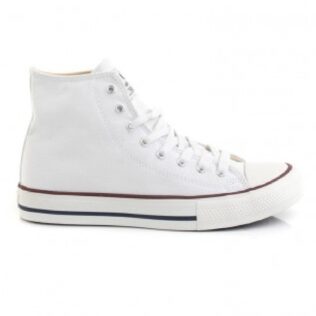 Victoria 106500 Hi White Canvas Boot