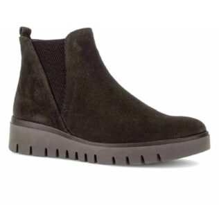 Gabor 8015.01.005 Dark Brown Suede Wedge ‘H’ Fit