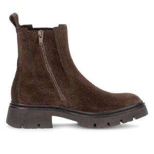 Gabor 8021.01.010 Dark Brown Suede Chelsea Boot