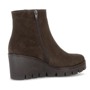 Gabor 8045.01.006 Brown Suede Wedge Ankle Boot