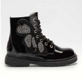 Lelli Kelly Fairy Wing Diamond Black Patent